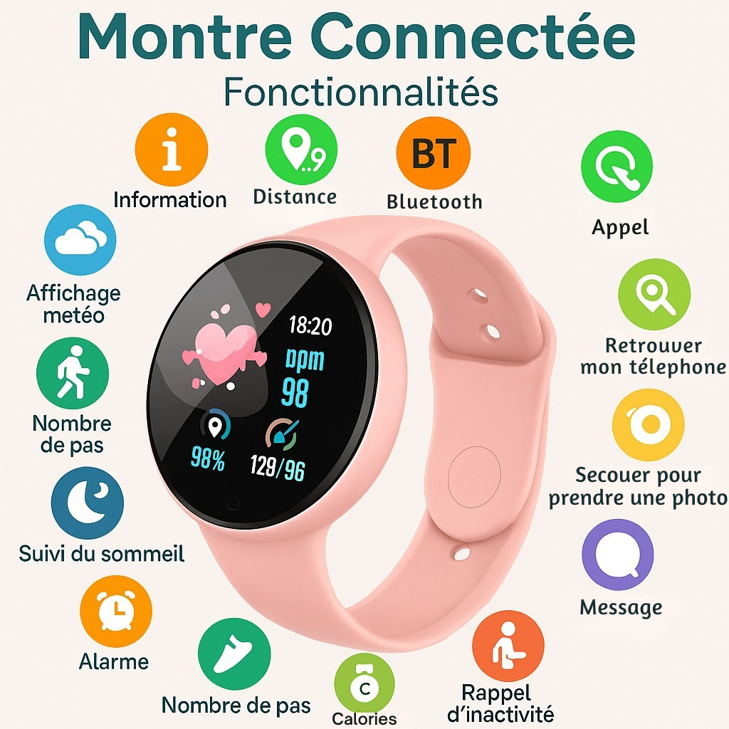 Montre Connectée MOSIZAVE BlueFit