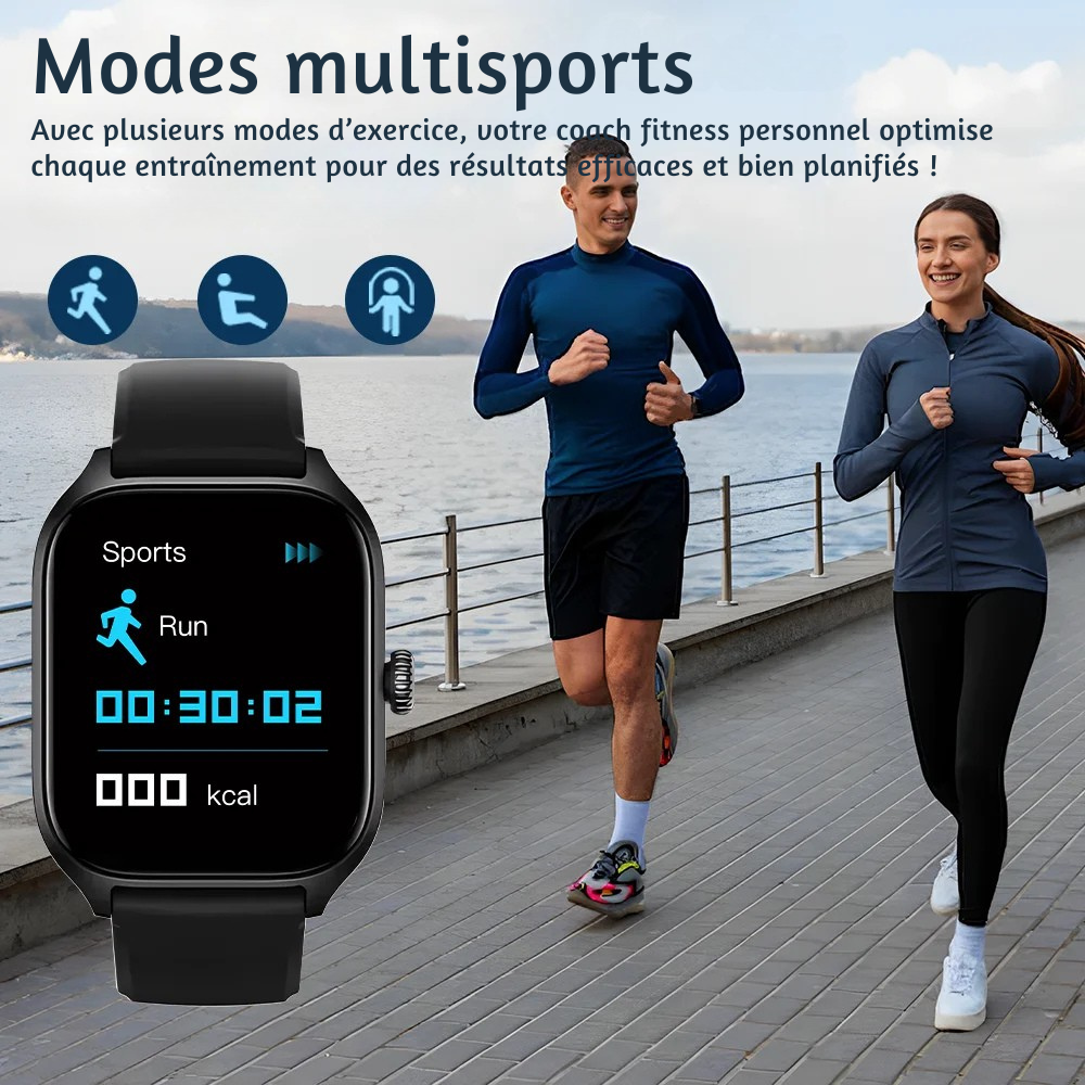 Montre Connectée KESHUYOU H9 Pro MAX