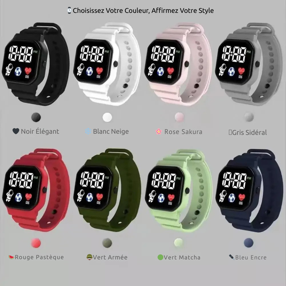 Montre Digitale LED YIKAZE V1