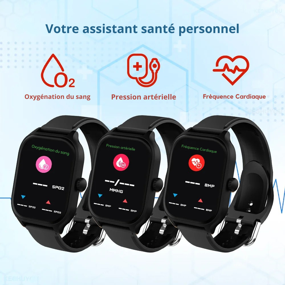 Montre Connectée KESHUYOU H9 Pro MAX